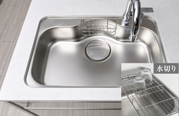 静音機能付シンク