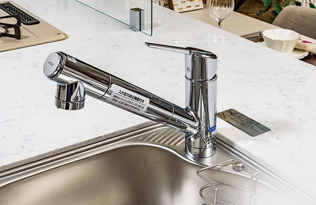 浄水機能付ハンドシャワー水栓