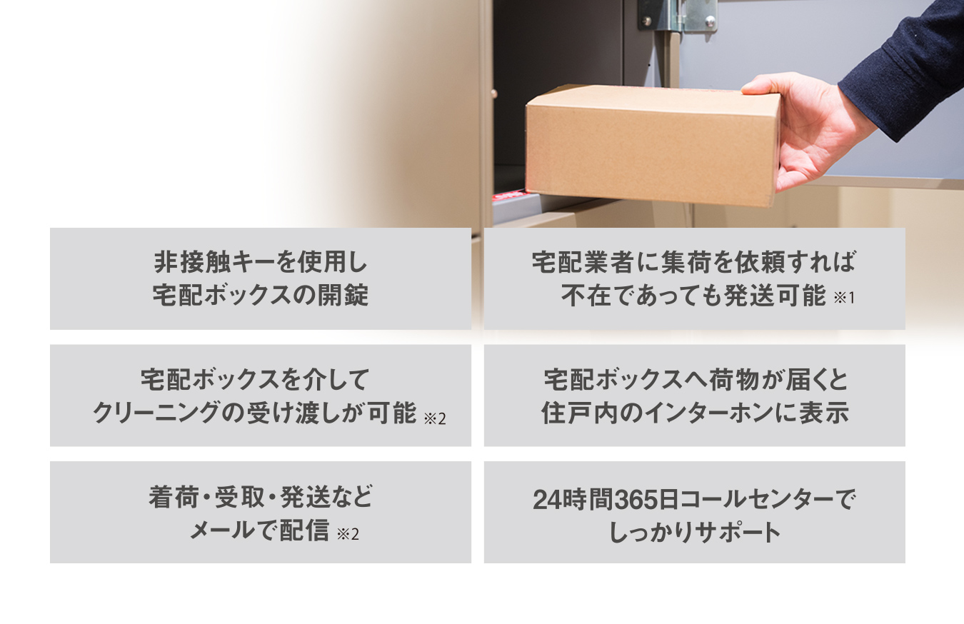 日々の快適を高める多機能な宅配ボックス